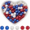 thumbnail image 6 of 600Pcs 3 Colors Pink Pearl Beads Pearl Beads Bulk 8mm Acrylic Imitation Round Plastic Holiday Wedding Valentines Beads for Jewelry Making Necklace Earrings Party Home Decoration for making, 6 of 9