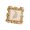 4 inches, variant on Elegant Flower Resin Picture Frame With Golden Gerbera For Wall Tabletop Display Home Decoration French Classical