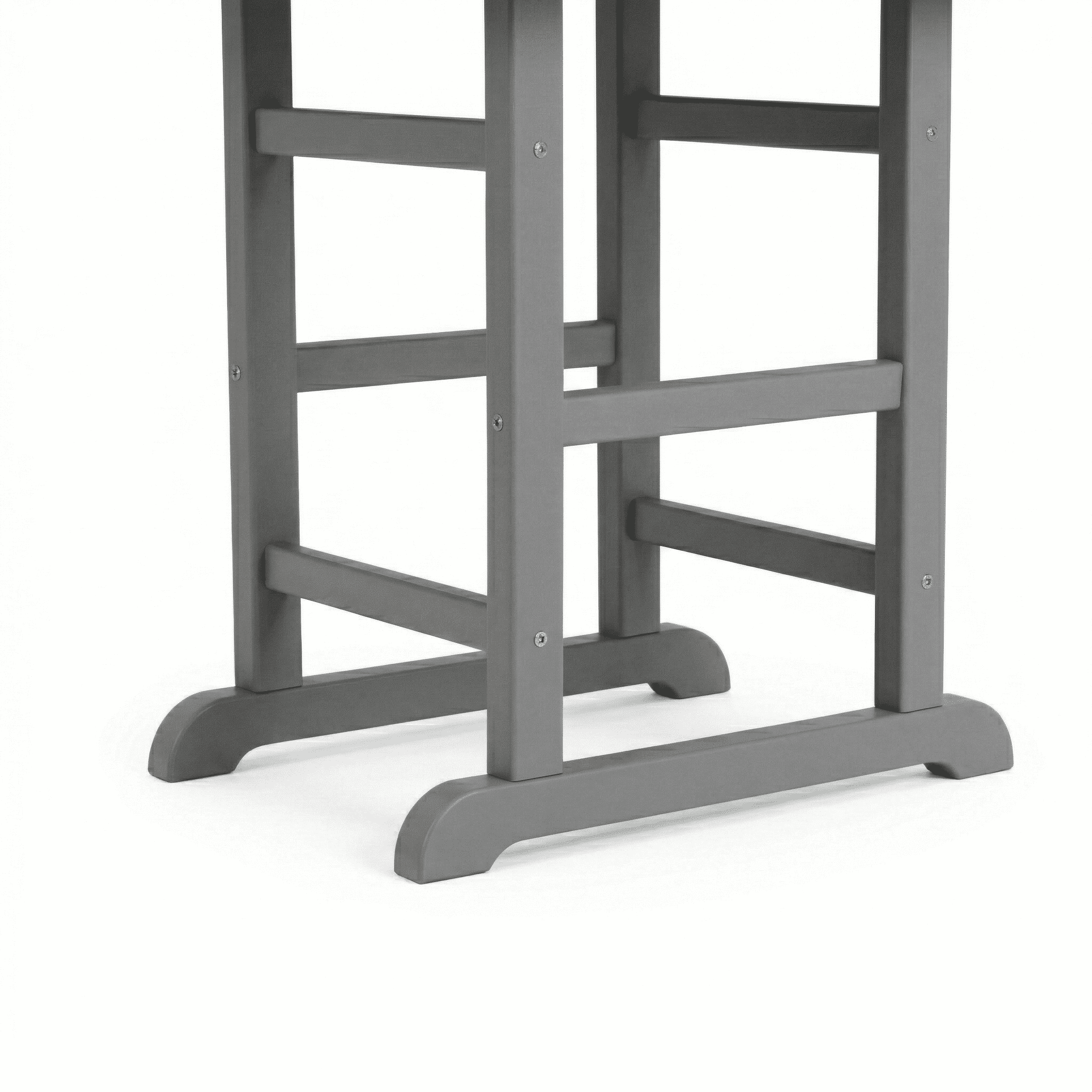 Outdoor Folding Dining Table, 37.8 Inch Square Table for Garden Backyard Patio, Gray