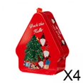 thumbnail image 1 of Tarro de dulces,Caja de dulces navideñas Estuche para refrigerios Lata de ,Tarro de hojalata para dulces Caja de regalo de Navidad portátil,Árbol de Navidad Decoraciones colgantes, 1 of 8
