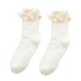 thumbnail image 1 of Style 3 Calcetines cortos de verano para mujer y niña, medias tobilleras de princesa japonesas con diseño de telas combinadas con volantes y volantes de Lolita japonesa, 1 of 5