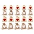 thumbnail image 1 of 20pcs Heart Pattern Gift Bags Small Gift Bags Wedding Candy Wrapping Bags, 1 of 7
