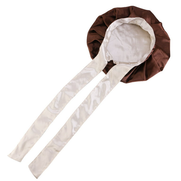 GERTURY 3 Pack Silky Sleep Bonnet for Curly Hair, Large Hair Bonnets for Hair Care, Satin Sleeping Cap Night Cap for Women