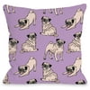 "Let's Play Pups" Indoor Throw Pillow by OneBellaCasa, 16"x16"