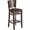 Black Vinyl Seat/Mahogany Wood Frame, variant on Flash Furniture Darby Series Slat Back Mahogany Wood Restaurant Barstool