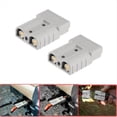 thumbnail image 5 of 10 Piezas Conector de Enchufe Estilo Anderson 120A con Manejar Anderson Kit de Conectores RáPidos de Carga de BateríA para Carretilla Elevadora Gris, 5 of 5