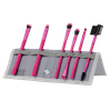 Moda 7PC Beautiful Eyes Travel Sized Pink Makeup Brush Set