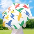 thumbnail image 6 of Colorful Bird Silhouettes Umbrellas for Sun Auto Open Close UV50+ Waterproof 5-Fold Compact Fiberglass Frame, 6 of 6
