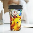 thumbnail image 6 of Lsque Pikmin Pattern Travel Coffee Mug 16oz: Insulated Coffee Cup with Leakproof Lid, Coffee Tumbler, Reusable Coffee Cups with Seal Lid, 6 of 8