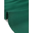 thumbnail image 6 of MODA NOVA Juniors Elegant V Neck Point Collar Long Sleeve Smooth Satin Blouse, 6 of 7