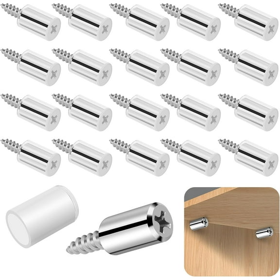 20 PCS Shelf Support Pegs - Anti-Slip Cabinet Laminate Pins