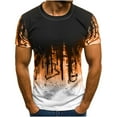 thumbnail image 2 of LYXSSBYX Big and Tall Mens Shirts Short Sleeves T Shirts Men Casual Short Sleeve Print Round Neck Fashion Pullover T Shirt Blouse Tops, 2 of 4