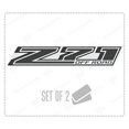 thumbnail image 1 of Adhesivo Dorado Para Camiones Chevy Silverado Z71 Off Road – F (2014-2024) Bed Side 1500 2500 Hd Premium Series (Acabado Negro/Metálico), 1 of 3