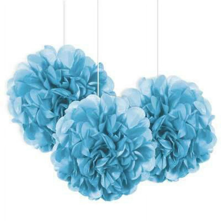 Teal Paper Pom Poms, 6 inch, 8 count – BirthdayDirect