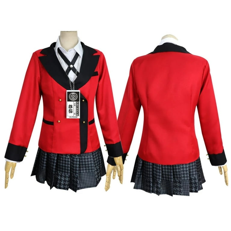 Anime Kakegurui Yumeko Jabami Costumes 6pcs/set 