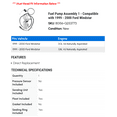 thumbnail image 2 of Fuel Pump Assembly 1 - Compatible with 1999 - 2000 Ford Windstar, 2 of 2