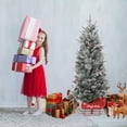 thumbnail image 5 of Pre-Lit Tabletop Mini Artificial Christmas Tree, 3ft Green with 78 Warm White LED Lights & Sleigh Base, for Home Office Holiday Decor, 5 of 7