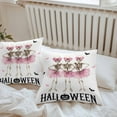 thumbnail image 4 of Outdoor Waterproof Pillow Covers Abstract Halloween Ballet Skirt Skull Decorative Throw Pillow Protectors,Pumpkin Bat Pillowcase Cushion Cases for Patio Sofa Garden Couch,18x18in,Pack of 2, 4 of 9