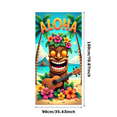 thumbnail image 2 of Tropical Theme Aloha Banner Decorative Design Tiki Decor Beach Guitar Flower for Summer Party Beach Event Outdoor Decoration, 2 of 7
