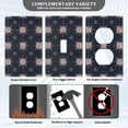 thumbnail image 3 of Yayeee Blank Wall Plate Cover 1-Gang 4.5"x2.7" Home Unused Decorative Outlet, Red Fireworks Pattern, 3 of 7