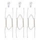 thumbnail image 1 of 3uds Placa Colgador, 8 Pulgadas Inoxidable Acero Invisible Pared Placa Perchas con 3uds Pared Ganchos y 12uds Protectores para Decorativos Platos, Plata, 1 of 6