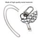 thumbnail image 4 of 1pc 120cm Monedero de la cadena de metal correa de la bolsa de cuerpo de la cadena de la cadena Accesorio de reemplazo, 4 of 6