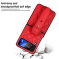 thumbnail image 6 of TECH CIRCLE Case for Galaxy Z Flip 4, Classic PU Leather Adjustable Wristband Kickstand Anti-Scratch Shockproof Protection Cover for Samsung Galaxy Z Flip 4 5G 2022,Red, 6 of 8