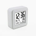 thumbnail image 5 of AQITTI Home Clock Alarm Clock Bedside Battery Powered Lcd Digital Clock with Date & Day Snooze Temperature 12/24H Backlight 3 Volumes Silent Travel Small Clock for Heavy Sleepers Included Batt, 5 of 8