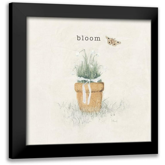 Blum, Cheri 12x12 Black Modern Framed Museum Art Print Titled - Garden Flowers