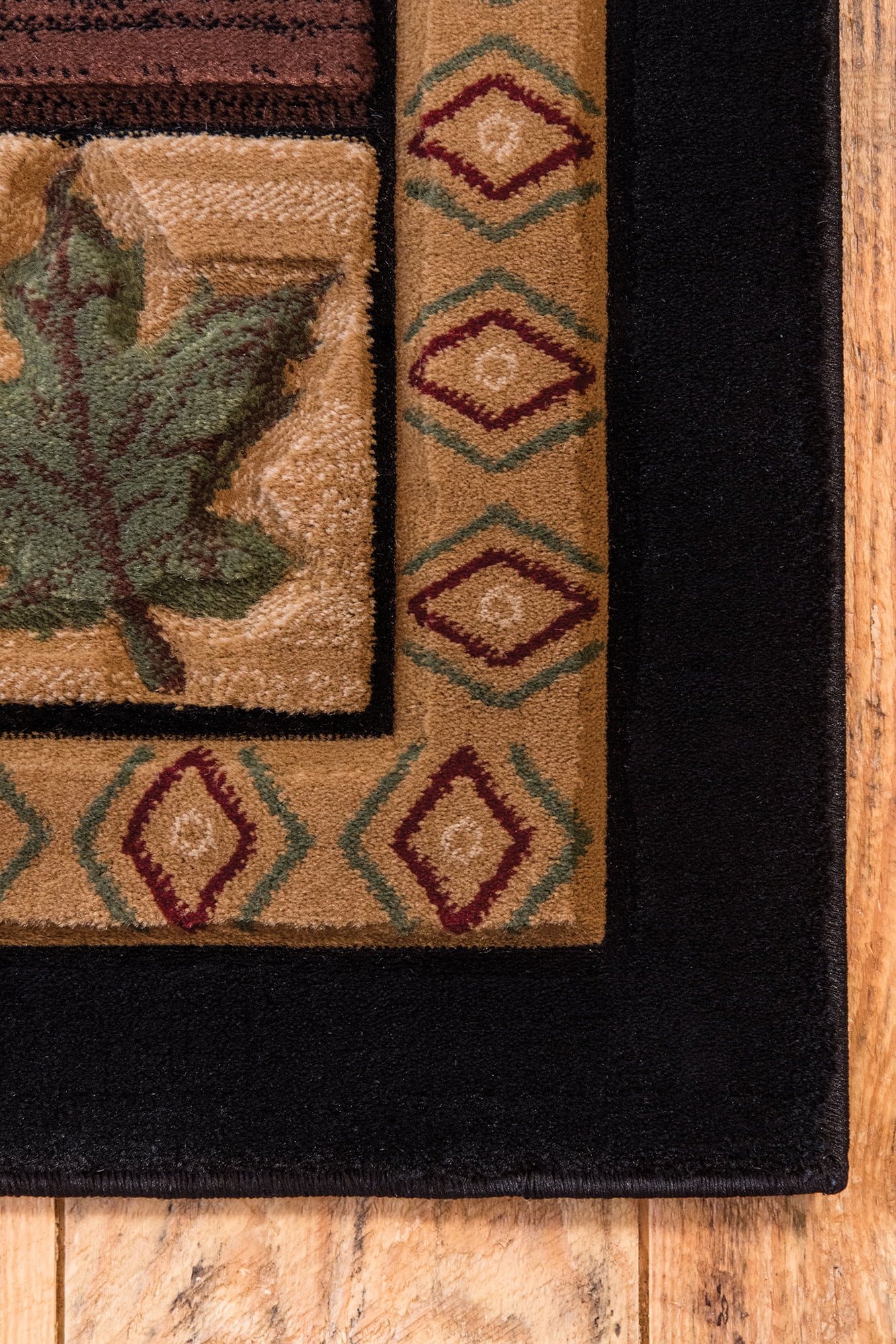United Weavers Rustic Forest Cimarron Lodge Border Area Rug, Beige, 2'7" x 4'2"