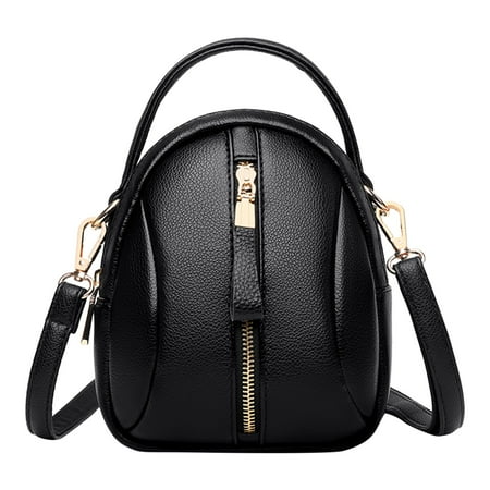 Leather Mini Small Sling Crossbody Shoulder Messenger Bag For Women Lady Girl