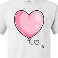 thumbnail image 4 of Inktastic Pink Balloon Heart T-Shirt, 4 of 5