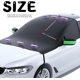 thumbnail image 2 of Magnetic Windshield Cover For Ice And Snow, Foldable Sun Protection Windproof Waterproof Car Windshield Cover Car Tarpaulin, 2 of 5