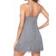 thumbnail image 4 of Avidlove Sleepwear for Women V Neck Nightgown Babydoll Lingerie Lace Chemises Full Slip Nightwear Dress, 4 of 5