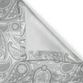 thumbnail image 6 of Ambesonne Paisley Valance & Curtain, Digital Persian Leaf, 55"x45", Grey and White, 6 of 6