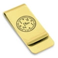 thumbnail image 1 of Stainless Steel Seal of Archangel Thavael Classic Slim Money Clip Credit Card Holder, 1 of 2
