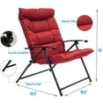 thumbnail image 6 of Patio Premier 3pc Folding Set with Cushions, Black Frame, Aqua Cushions, 6 of 27