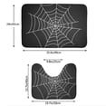 thumbnail image 3 of Yiaed A Web With A Spider Print Bathroom Mat Set 2 Pieces Mat Anti-Skid Pad Ultra Soft and Absorbent Bathroom Bath Mat Contour Bath Rugs for Toilet Base, 3 of 6