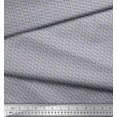 thumbnail image 3 of Soimoi Georgette Viscose Fabric Diamond & Cross Sign Shirting Print Fabric by Yard 42 Inch Wide, 3 of 3