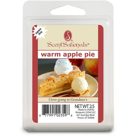 - (2 Pack) Scentsationals 2.5 oz Warm Apple Pie Scented Wax Melts
