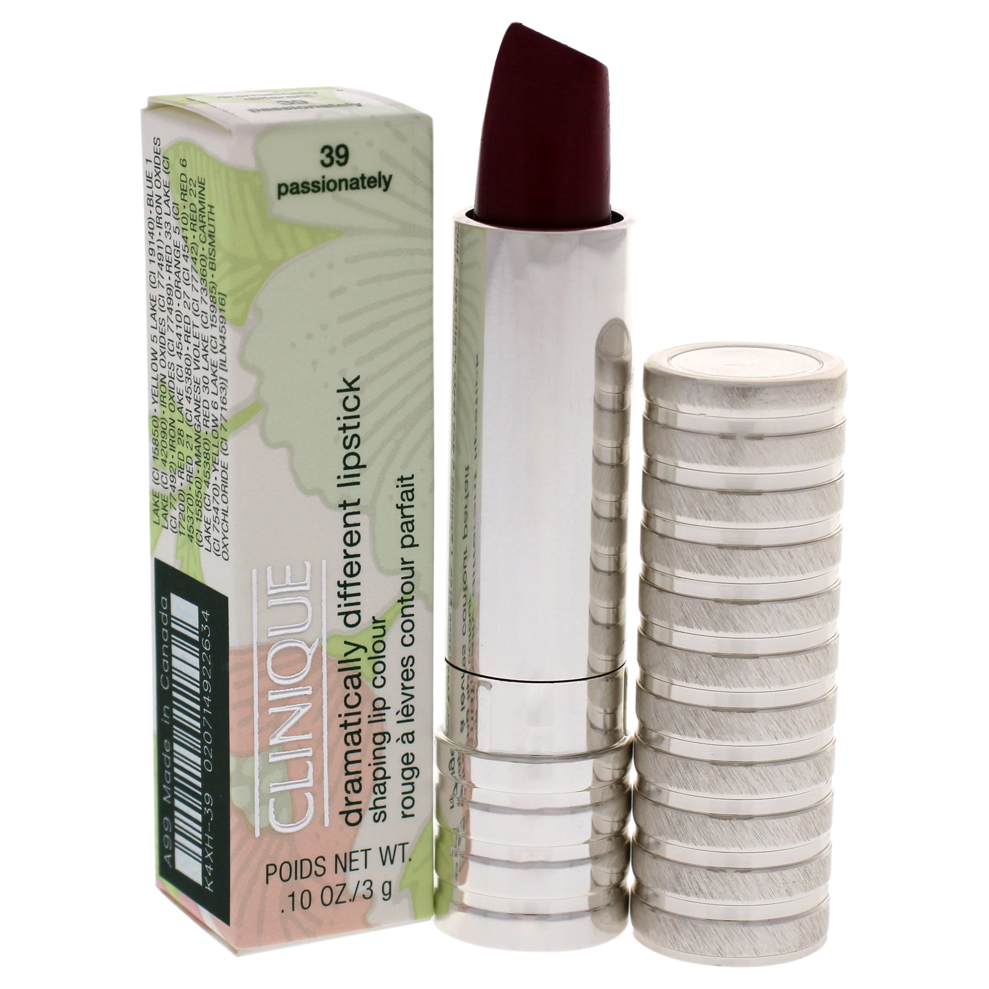 Clinique Dramatically Different Shaping Lip Colour - 39 Passionately, 0.10 oz Lipstick