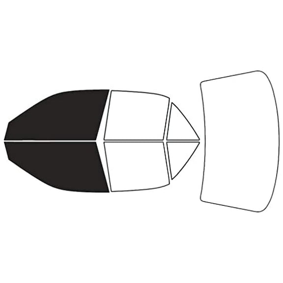 Rvinyl Window Tint Kit Compatible with Mazda Protege 1999-2003 - Front Precut Kit - 20%