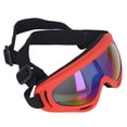 thumbnail image 3 of Large Dog Goggles, Impact Resistant Comfortable Frame Colorful Lens Dog Wear Sunglasses  For Riding Motorcycle 3004 Red Frame, 3 of 8