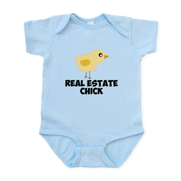 CafePress - Real Estate Chick Body Suit - Baby Light Bodysuit, Size Newborn - 24 Months