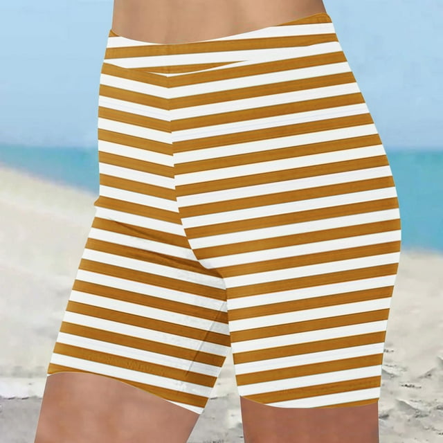 Gspmoly Shorts de Course pour Femmes, Shorts d'Été Taille Haute pour Femmes Shorts d'Été Décontractés Extensibles Short de Sport Shorts de Randonnée Femmes Offres de Vacances Kaki TG