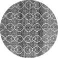 thumbnail image 1 of Ahgly Company Indoor Round Abstract Gray Modern Area Rugs, 3' Round, 1 of 4