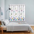 thumbnail image 5 of Curtains 63 Inch Length 2 Panels, Vintage Colorful Butterfly Grommets Window Treatment Curtain, Watercolor Butterflies Farmhouse Thermal Curtains Drapes for Living Room/Bathroom, 5 of 9