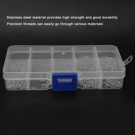 

EBTOOLS Multisize Self Drilling Screws With Box Threaded Screw Circuit Board Repair Mobile Phone Repair Repairing Electronic Products Notebook Repair