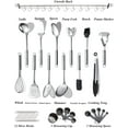 thumbnail image 3 of ReaNea Kitchen Utensils Set 37 Pieces, Stainless Steel Cooking Utensils Set, Kitchen Gadgets Cookwarewith Hooks For Hanging Kitchen Tool Set, 3 of 7