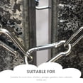 thumbnail image 2 of EeaseMX Cerradura de cadena reemplazable de acero inoxidable para granero, cerradura para puerta de caballo doméstica, accesorio de cerradura, 2 of 8